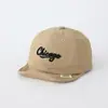 Nova Touca de Baseball para Bebês Meninos e Meninas com Bordado de Letra, Aba Macia, Chapéu de Sol da Moda, Chapéu de Proteção Solar Estilo Coreano