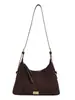 Bolso tote de terciopelo suelto cruzado para mujer, gran capacidad, para ir al trabajo, versátil, bolso de un solo hombro, nuevo estilo de bolso cruzado otoño 2026