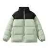 Chaqueta de algodón color block 2026 nueva ropa de otoño e invierno para hombre ropa casual para hombre ropa gruesa para hombre chaqueta chaqueta acolchada abrigo con cuello alto