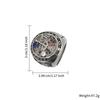 Anillo de acero de titanio para hombre de estilo retro exagerado de moda de venta caliente transfronteriza europea y americana diseño hip hop punk