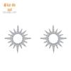 S925 Prata moda cheia de diamante brincos de girassol feminino minoria coreana brincos de alto sentido fabricantes de jóias de prata atacado