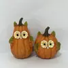 Nuevos adornos de calabaza de resina de Halloween transfronterizos, manualidades, decoraciones de escritorio para el hogar, decoraciones de ambiente festivo