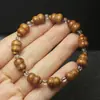Pulsera de Calabaza Multi-Tesoro de Sándalo Verde y Sándalo Dorado, Cadena de Mano Decorativa, Cuentas Budistas de Fortuna y Prosperidad, Joyería de Moda para Mujer, Cuentas de Oración, Regalo