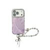 Funda de Teléfono Minimalista de Gama Alta con Patrón de Plumas para Apple 17 Pro Max, Compatible con 16 Pro Max, Galvanizada para 15 Pro y 14 Pro