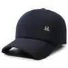 Nuevo gorro de invierno para hombre con protección para las orejas, gorra cálida, gorra de béisbol de moda estilo coreano para circunferencia de cabeza grande, gorro de algodón con forro polar para mediana edad y personas mayores