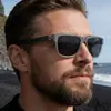 2026 Nuevas Gafas de Sol Polarizadas de Moda Europea y Americana con Montura Cuadrada y Patas de PC Únicas para Hombre, Gafas de Sol para Protección Solar al Aire Libre para Hombre, Transfronterizas