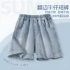 Shorts para Niñas con Pedrería, Pantalones de Mezclilla para Niños, Nuevo Estilo Verano 2026, Atuendo de Verano para Niñas, Pantalones Versátiles para Niños Mayores