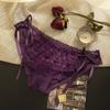 2026 Nuevas Bragas Sexy de Encaje de Cintura Baja para Mujer, Estilo Deseo Puro, Encaje Ajustable, Bragas Triángulo de Malla Semitransparente Huecas para Mujer