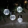 Luz colgante solar de craquelado, Luz solar, Luz de jardín exterior, Se enciende automáticamente después del anochecer, Luz para césped, Controlada por luz, Impermeable