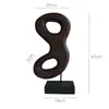 Nueva Pantalla Decorativa de Talla en Madera Maciza Estilo Chino para Habitaciones Modelo, Hoteles y Casas de Huéspedes, con Decoración Abstracta Geométrica Negra Carbonizada