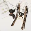 Nuevo Llavero de Bulldog Francés de Cuero Serie Miu Colgante Accesorio para Bolsa Cadena de Bolsa Lanyard