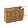 Cesta de Almacenamiento para Revistas de Estudio en Casa Estilo Japonés Caligrafía y Pintura Estante de Almacenamiento para Vino Tinto Estilo Europeo Cesta Tejida para Snacks y Comestibles Cesta para Ropa Sucia