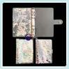 Hand Ledger notebook transparente PVC folha solta shell A6A5 ligante glitter grânulo shell glitter PVC casca transparente