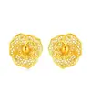 Nuevos Pendientes de Cobre Chapado en Oro Vietnamitas con Diseños Florales, Pendientes de Moda y Elegantes, Venta al por Mayor desde Fábrica para Comercio Electrónico en Vivo