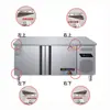 Bisagra de Acero Inoxidable Tongbao 33cm Base Dos Cuatro Seis Puertas Congelador Comercial Bisagra de Refrigerador Accesorios para Banco de Trabajo Bisagra de Puerta