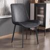 Silla de Comedor para Celebridad de Internet Silla de Cuero de Microfibra de Alta Gama con Respaldo de Madera Maciza Foshan Guangdong Silla de Alta Gama Nueva 2025