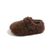 Otoño/Invierno 2026 Zapatos de Algodón Cálidos con Felpa para Niños Zapatos Peludos para Niñas Suela Suave Antideslizantes Zapatos para Bebé Zapatos de Algodón de Doble Capa para Niñas Pequeñas