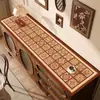 Mantel Individual Retro Estilo Americano, Mantel de Mesa de Lujo Ligero de Gama Alta, Tapete Protector para Encimera de Mueble de TV, Tapete Anti-Suciedad para Zapatero