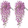 Simulação Transfronteiriça Eucalipto Violeta Pendente de Parede Decoração de Casa Planta Verde Artificial Decoração Suspensa de Trepadeira de Jardim