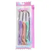 Set de tijeras y recortador de cejas multiestilo en colores macaron, herramienta de moda y útil para principiantes, herramienta para recortar cejas, venta al por mayor desde el fabricante