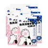 Guantes desechables, toallitas húmedas, productos específicos para mascotas para gatos y perros, artículos para mascotas sin enjuague, herramienta desodorante de limpieza en seco y baño