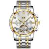Nuevo reloj mecánico automático hueco Tourbillon de Diamantes marca Jin SHIDUN reloj de hombre resistente al agua reloj de hombre caliente