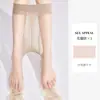 Meia-calça Cinza Ultra-Fina de Alta Transparência 0D para Mulheres, Resistente a Puxões, Durável, Antiderrapante, Meia-calça Preta Sexy