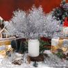 Amazon Transfronterizo Plantas Artificiales Simuladas Navidad Brillo Dorado Hojas de Aguja de Pino Árbol de Navidad Decoraciones DIY Arreglo de Corona
