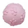 Juguete para perro duradero de TPR con huella de pata, pelota elástica que hace ruido para perros pequeños y medianos, pelota de juguete con sonido para mascotas, limpieza de dientes