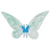 Alas decorativas para niños y adultos de nueva llegada transfronterizas con luces, accesorios para actuaciones de festival, alas de mariposa coloridas plegables