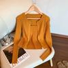 Artículo Popular de Alta Calidad de las Trece Líneas de Guangzhou ~ Conjunto de Cárdigan Camisola para Mujer, Chaqueta Interior de Otoño, Top Chic Estilo Coreano