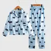 Pijama Feminino de Seda Sintética Tamanhos Médio e Grande Infantil Estampa de Corações Manga Longa Conjunto para Casa Venda Quente na Amazon Europeia e Americana