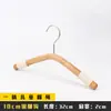 Perchas de Madera para Ropa Infantil en Blanco Leche para Tiendas de Ropa, Adecuadas para Niños Pequeños, Medianos y Grandes, Perchas de Madera Maciza con Pinzas para Pantalones, Al Por Mayor