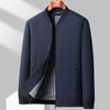 26 Novos Modelos de Jaquetas Masculinas para Meia-Idade e Idosos, Casual de Negócios, Gola Baseball, Estilo Pai, Primavera e Outono, Atacado