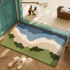 Felpudo de Felpa 3D Más Vendido Transfronterizo para Entrada de Casa, Felpudo Decorativo para Baño, Alfombra Antideslizante Absorbente de Agua, Dropshipping