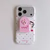 Tela cheia poá pequeno laço de jade adequado para capa de celular iPhone 18promax Apple 17 suporte 16 fofo 15