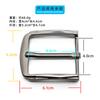 Hebilla de cinturón de cuero para hombre hebilla de pasador de aleación de zinc fábrica en stock al por mayor 4.0 comercio exterior hebilla de cinturón de alta gama entrega en una sola pieza