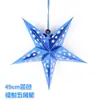 Decoração de celebração de feriado spot estrela de cinco pontas de Natal a laser tridimensional pendurada no teto papel Cenário de estrelas abajur