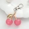Chaveiro de Cereja Pingente de Bolsa Decoração de Mochila Estilo Tendência da Internet Japonesa e Coreana Pingente de Fruta Cereja da Moda