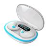Explosões Transfronteiriças X55 Fone de Ouvido para Dormir Condução Óssea Mini Redução de Ruído Display Digital Longa Duração Fone de Ouvido Bluetooth Macaron