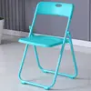 Silla Plegable de Plástico para Uso Doméstico, Popular para Sesiones de Fotos, Silla de Capacitación para Conferencias, Silla con Respaldo, Taburete, Silla de Oficina