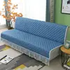 Funda para sofá cama de cobertura total, plegable, antideslizante, apta para todas las estaciones, simple, pequeña, para uno o tres asientos, de doble uso, funda para sofá sin brazos