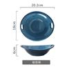 Yingquan glaseado creativo juego de vajilla de cerámica estilo japonés plato binaural plato con compartimentos plato para condimentos taza de café tazón de desayuno