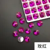 14mm fundo pontiagudo pedra de satélite nacional pontas pontiagudas broca de vidro redonda broca de água forma irregular broca colorida roupas sapatos bolsas broca diy