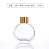 Frasco de aromaterapia de vidro de 100ml 50ml Frasco de aromaterapia de vidro romano Branco Cristal com tampa frasco de aromaterapia em estoque