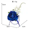 Conjunto de Flor de Muñeca para Novia de Lujo Ligero Estilo Coreano y Ramillete para Novio para Fiesta de Graduación Prom Ramillete de Rosa