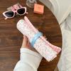 Bolsa de Maquiagem Floral de Primavera para Mulheres, Bolsa de Pincéis Girly de Grande Capacidade, Bolsa de Maquiagem Portátil Rolo para Pincéis, Estojo de Lápis de Mão