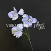 3 Flores de Iris Artificiales de Alicia para Decoración de Bodas, Montaje de Escenario de Hotel y Decoración del Hogar
