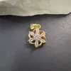 Collar con Colgante de Zirconia Popular de Nicho Transfronterizo Joyería para Mujer Pulsera Chapada en Oro de Cobre Accesorios de Aretes con Joyería DIY