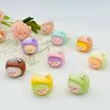 Nuevo Color Sólido Coco Hermanita Accesorios DIY Adornos Pequeños para Coche Comida Linda Simulación Llavero Colgante para Jugar
